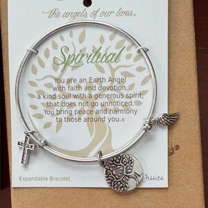 Silver Spiritual Charm Bracelet